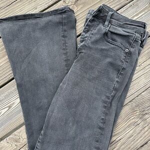 American Eagle Outfitters Gray Flare Jeans